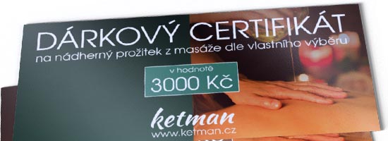 Dárkové certifikáty jako dárek k Vánocům